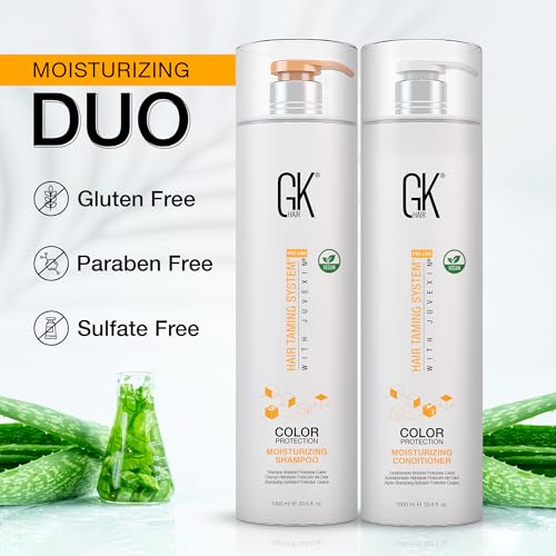 Moisturizing Shampoo and Conditioner Set Sulfate Paraben Dye Free 10.1 Fl Oz x 2 G68230