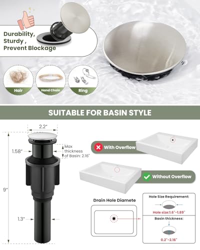 Brushed Gold Tall Single Handle Vessel Sink Faucet B637