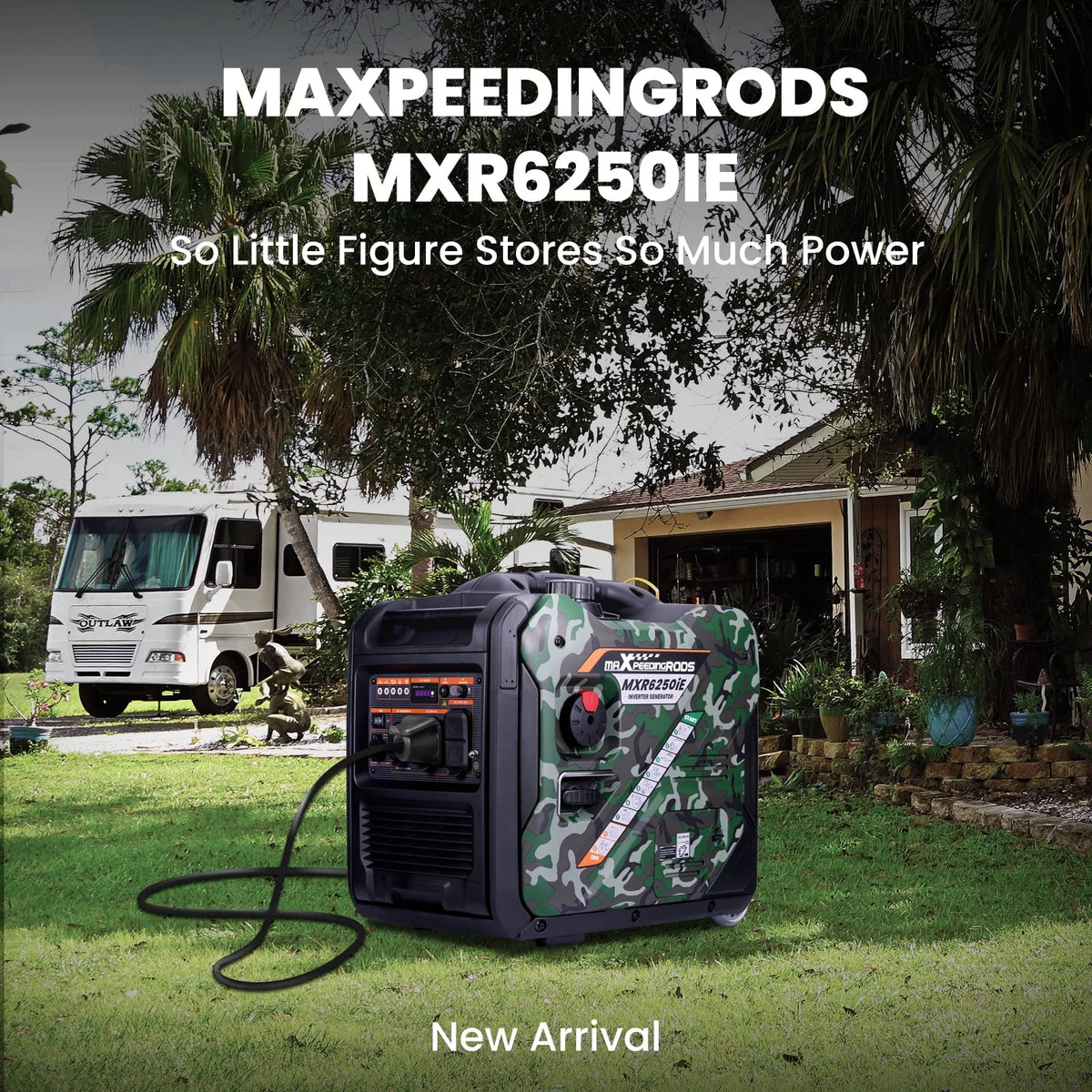 5000 Watt Gas Powered Inverter Generator S44324