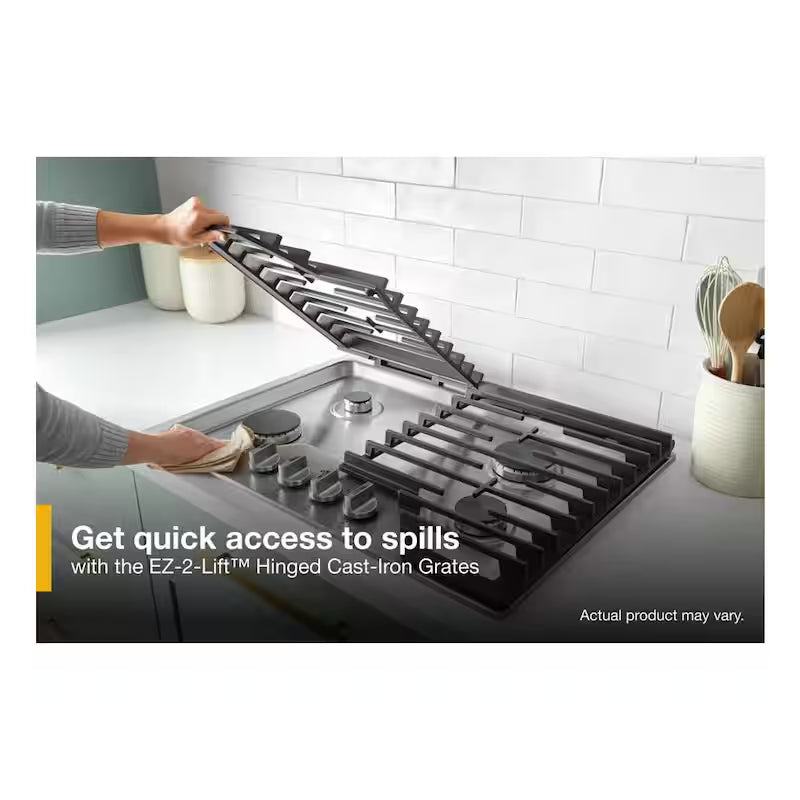 5-Burners Recessed Gas Cooktop in Black C5925