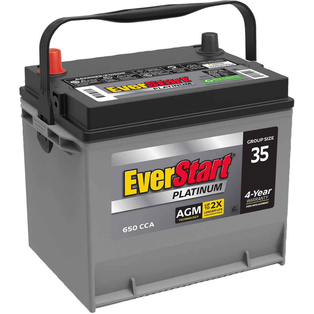 Platinum AGM Automotive Battery Group Size 35 12 Volt 650 CCA C11400