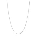 14k White Gold 1.5 mm Rope Chain Necklace 24" F746
