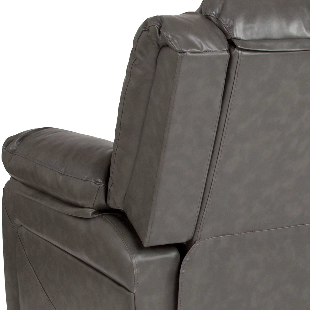 Gray LeatherSoft Recliner J22676
