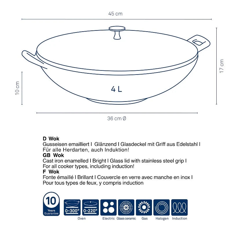Cast Iron Wok T63701