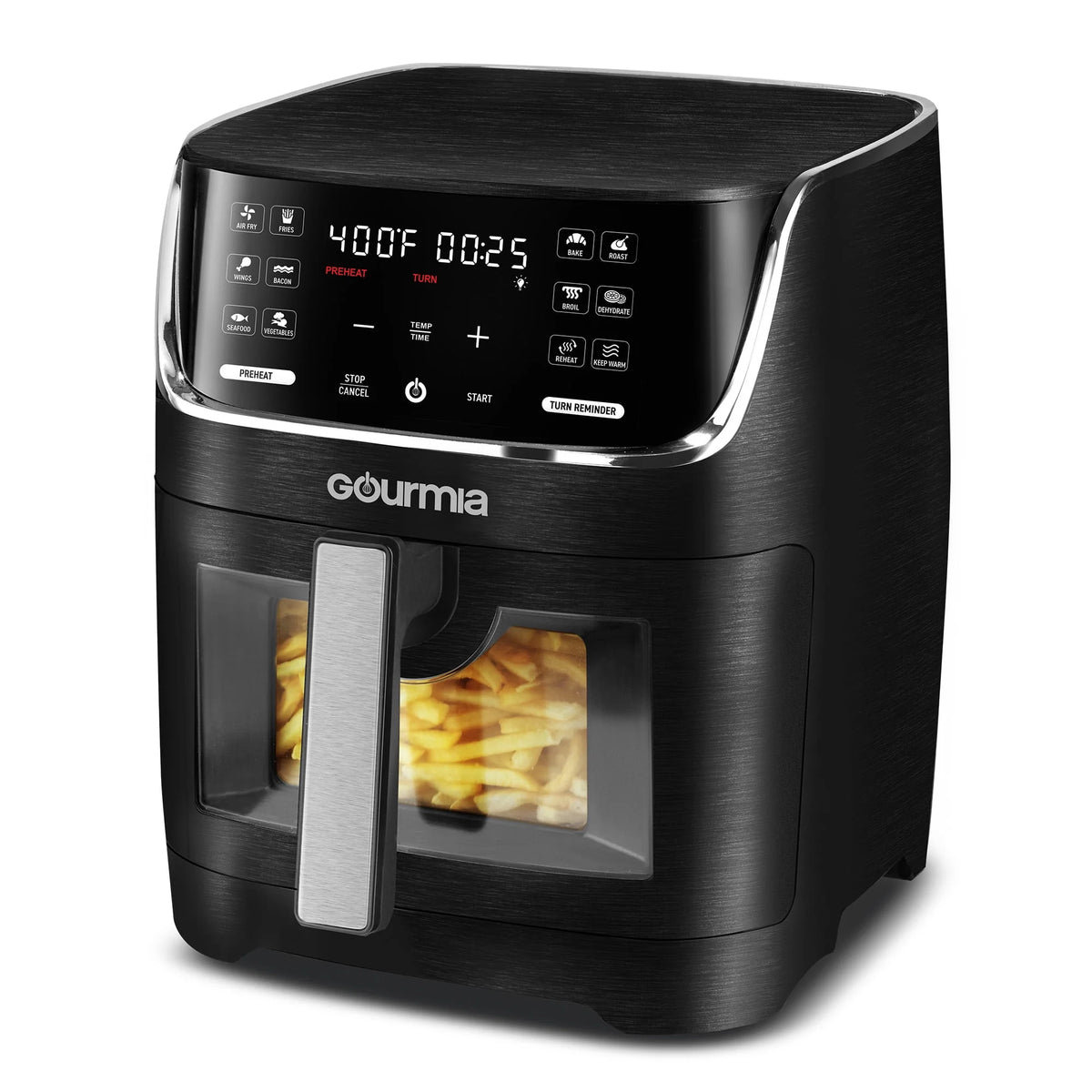 8 Qt Digital Window Air Fryer with 12 One-Touch Presets X552989