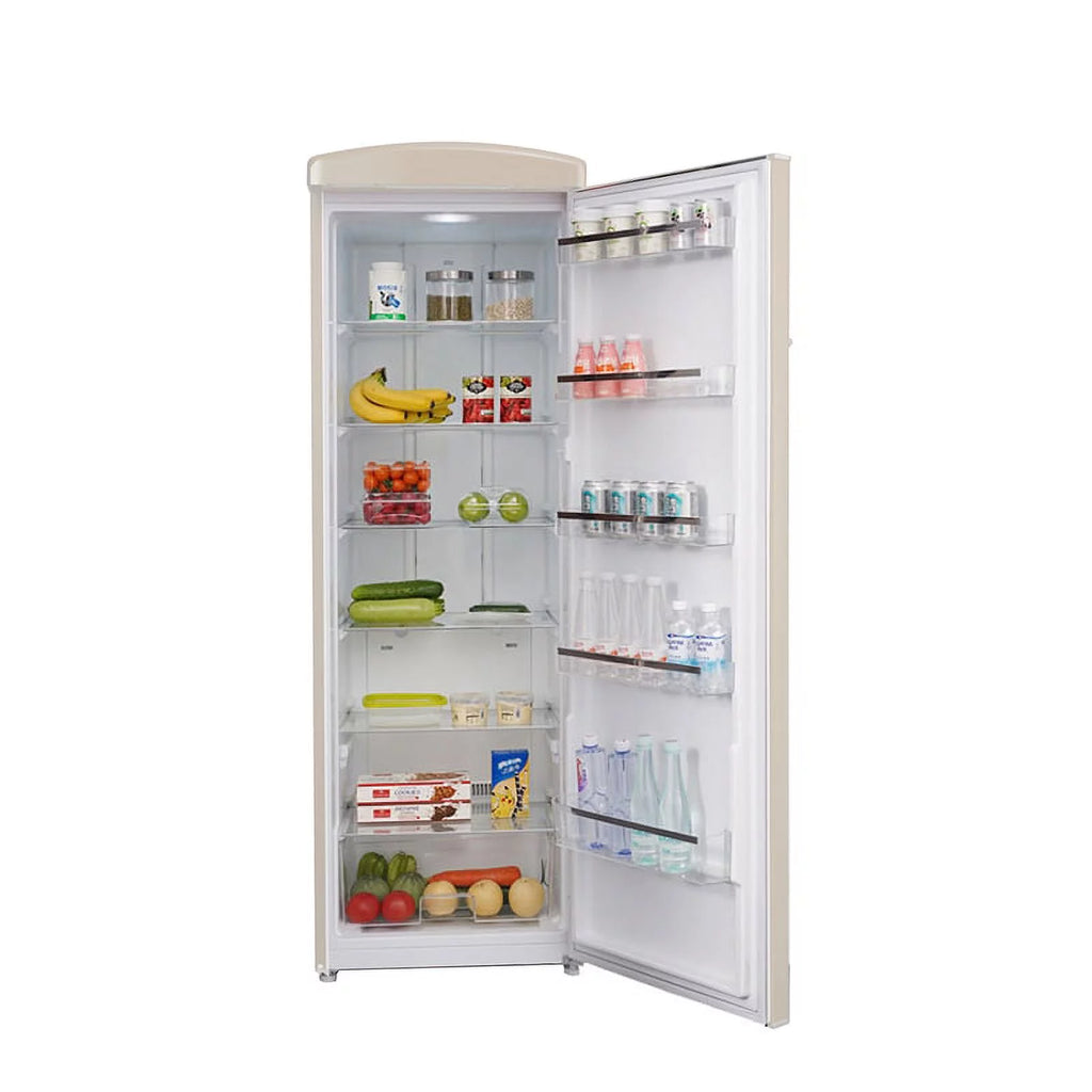 Cream Retro Single Door Refrigerator T9244