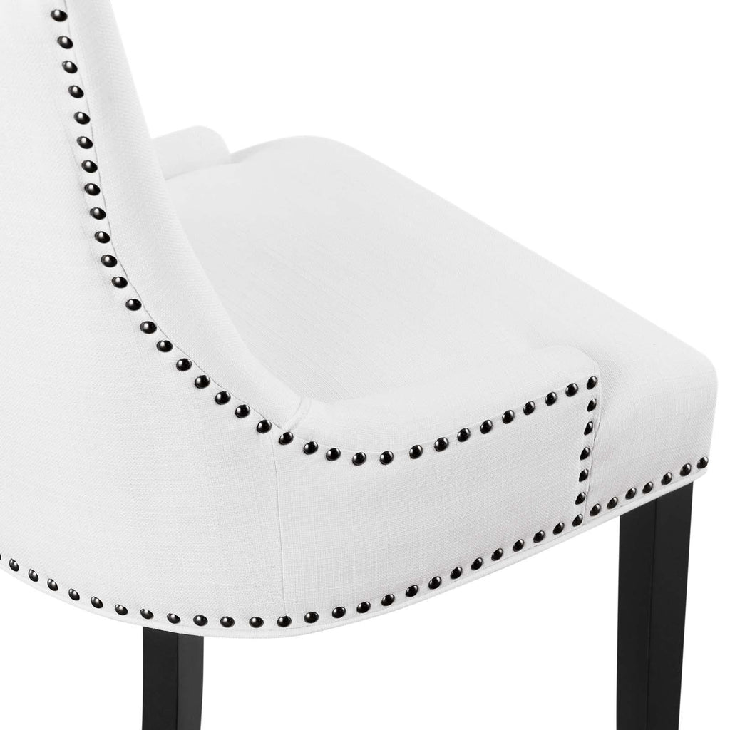 White Fabric Dining Chair Z252955