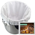 Extra Large Reusable 2 Pack 250 Micron Fine Mesh Brew Bags P636