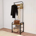 Metal Coat Rack and Storage Bench I4814