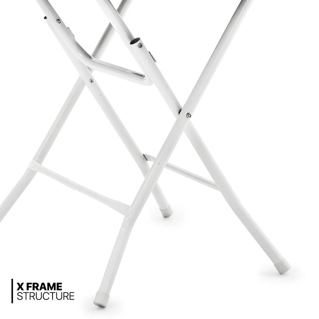 10 Pack 2.6Ft White Round Folding Table Q902