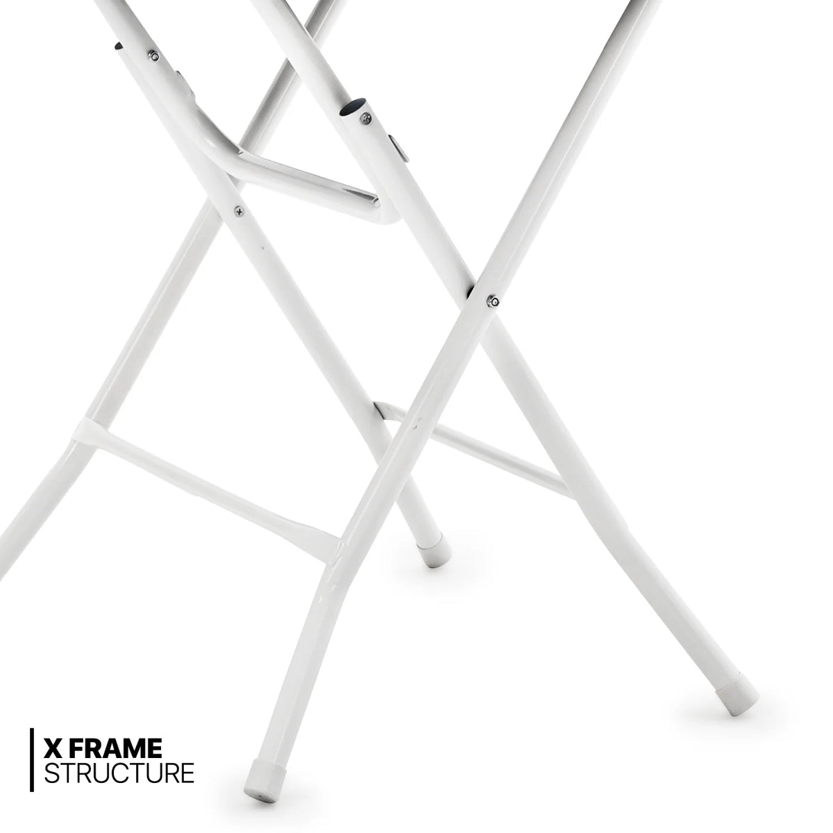 10 Pack 2.6Ft White Round Folding Table Q902