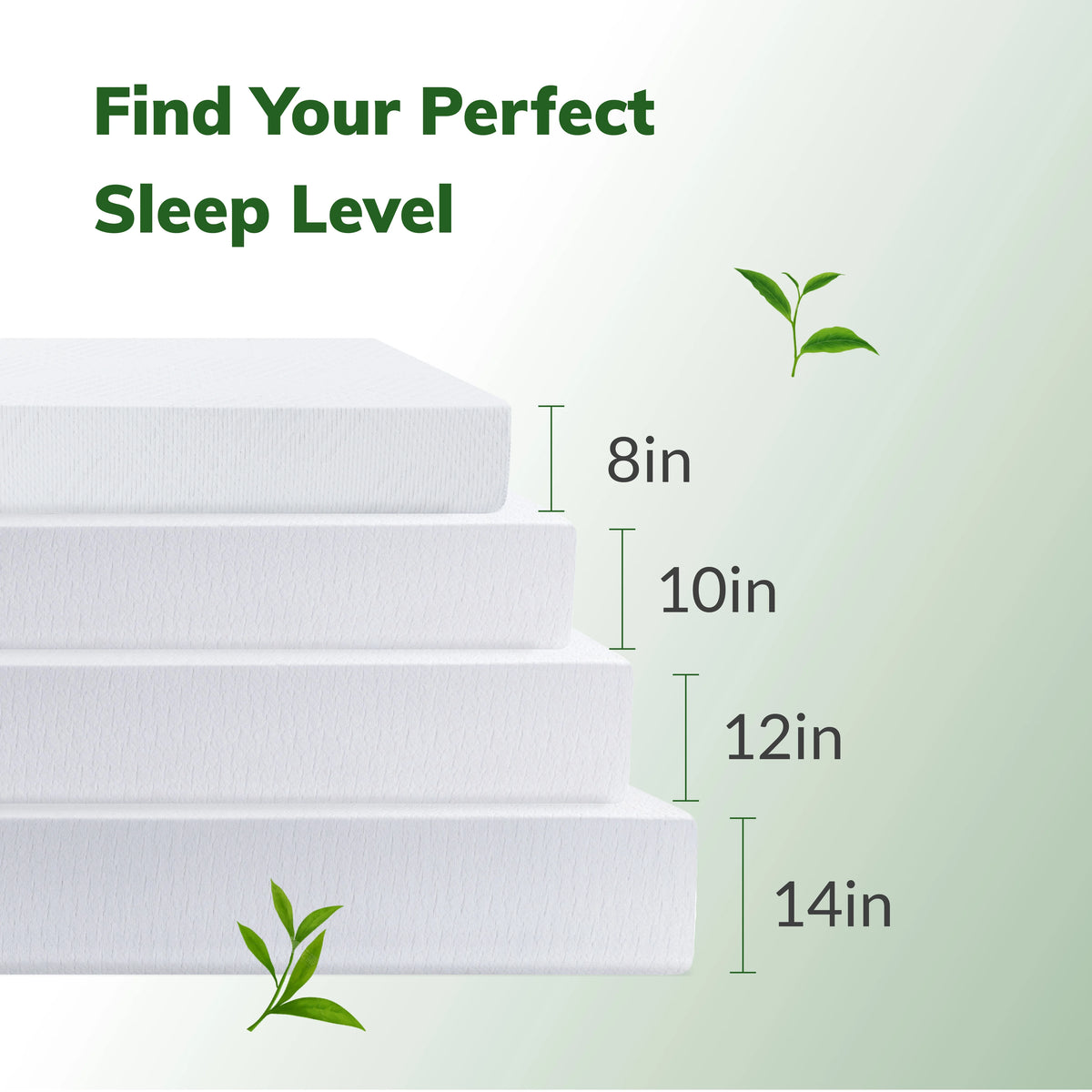 8 inch Full Size Memory Foam Mattress G731189