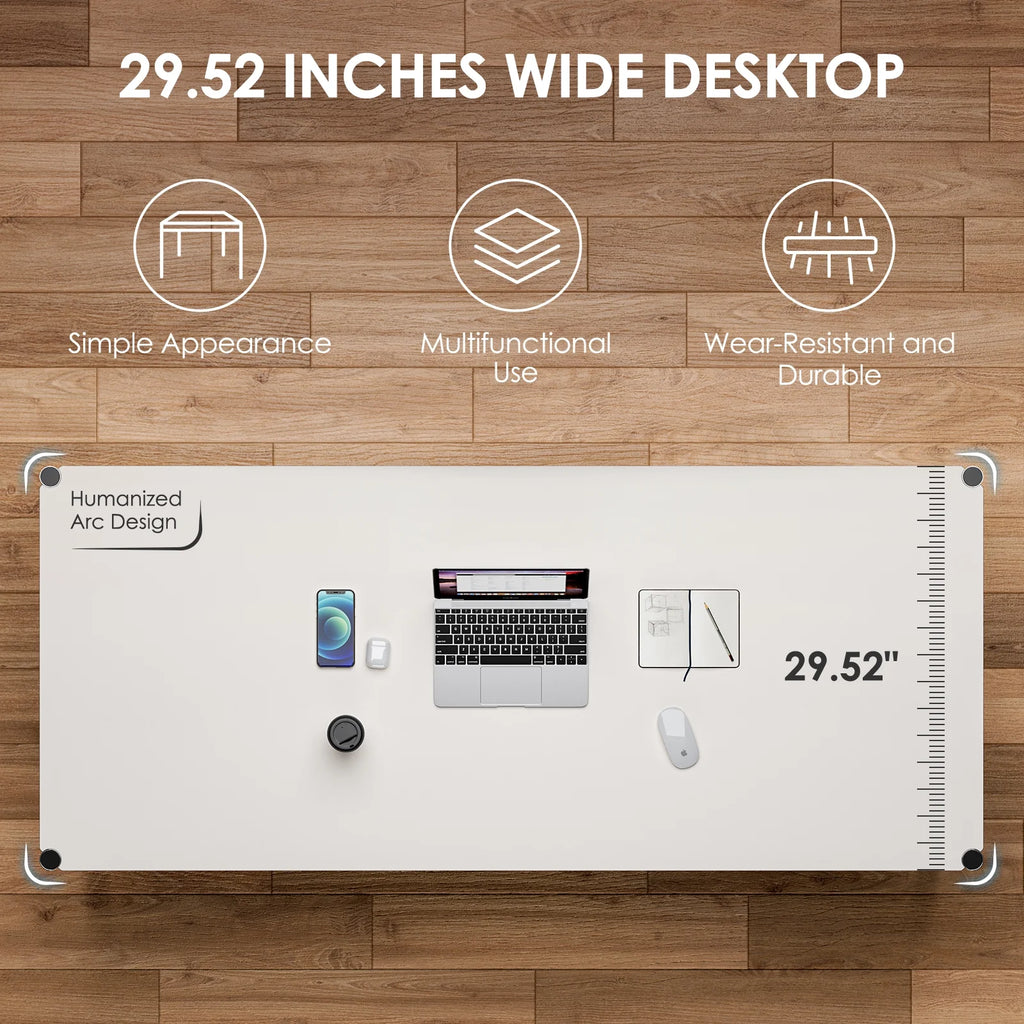 68.8-Inch White Computer Desk E229