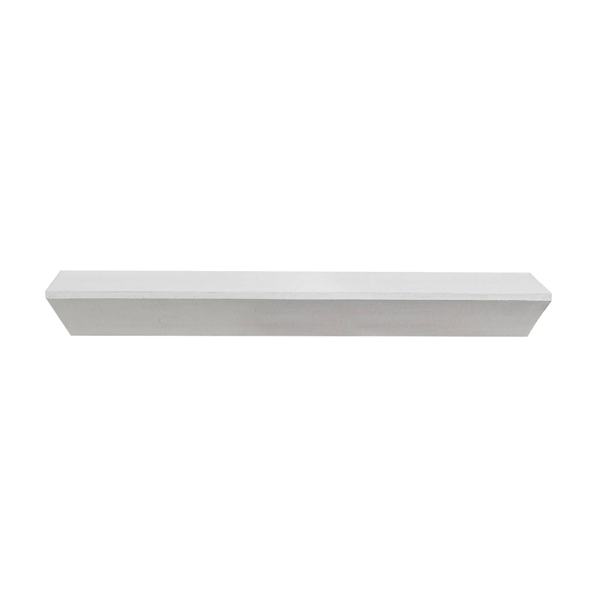 White Wood Floating Wall Mount Shelf C67446