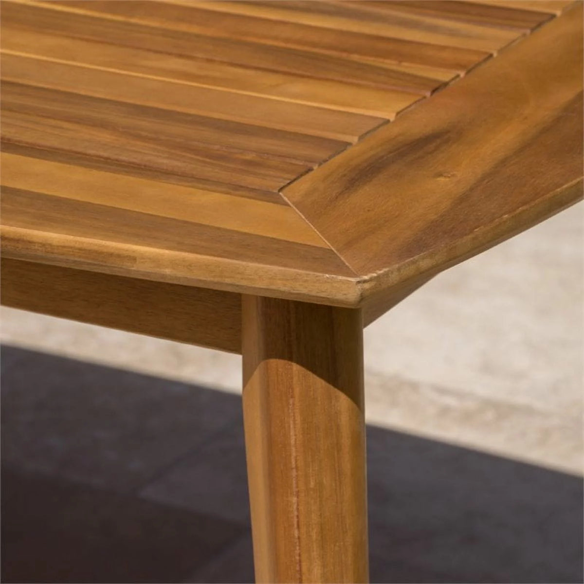 71" Wooden Patio Dining Table V808503