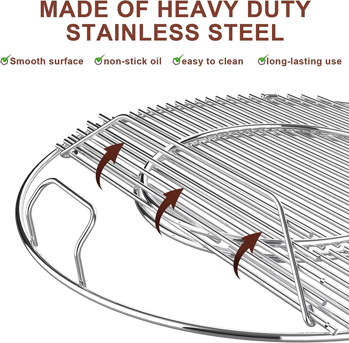 Cast Iron BBQ Cooking Grate for 22.5 Inch Charcoal Grill M456