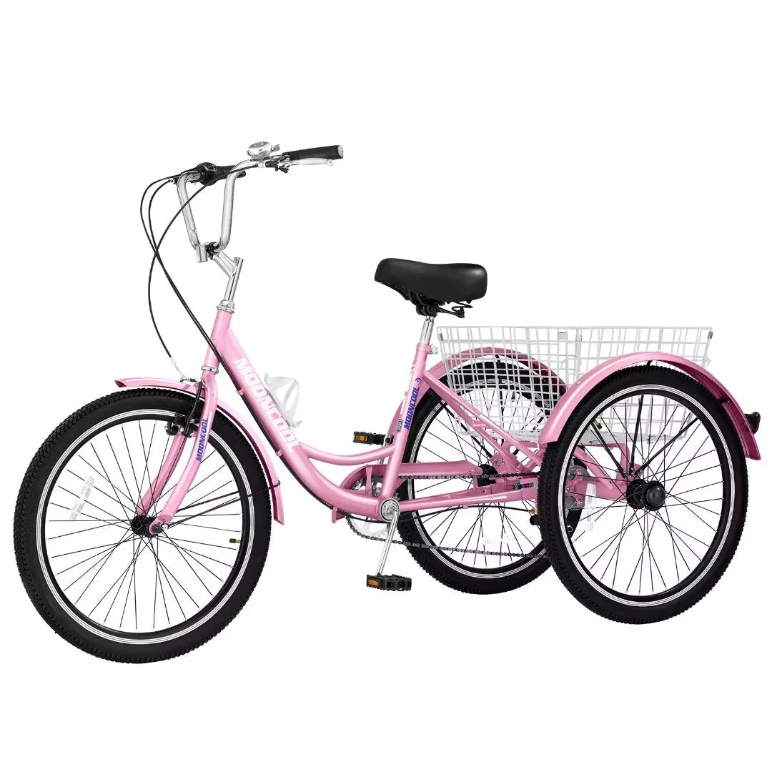 26 7 Speed Adult Tricycle with Large Basket E2848