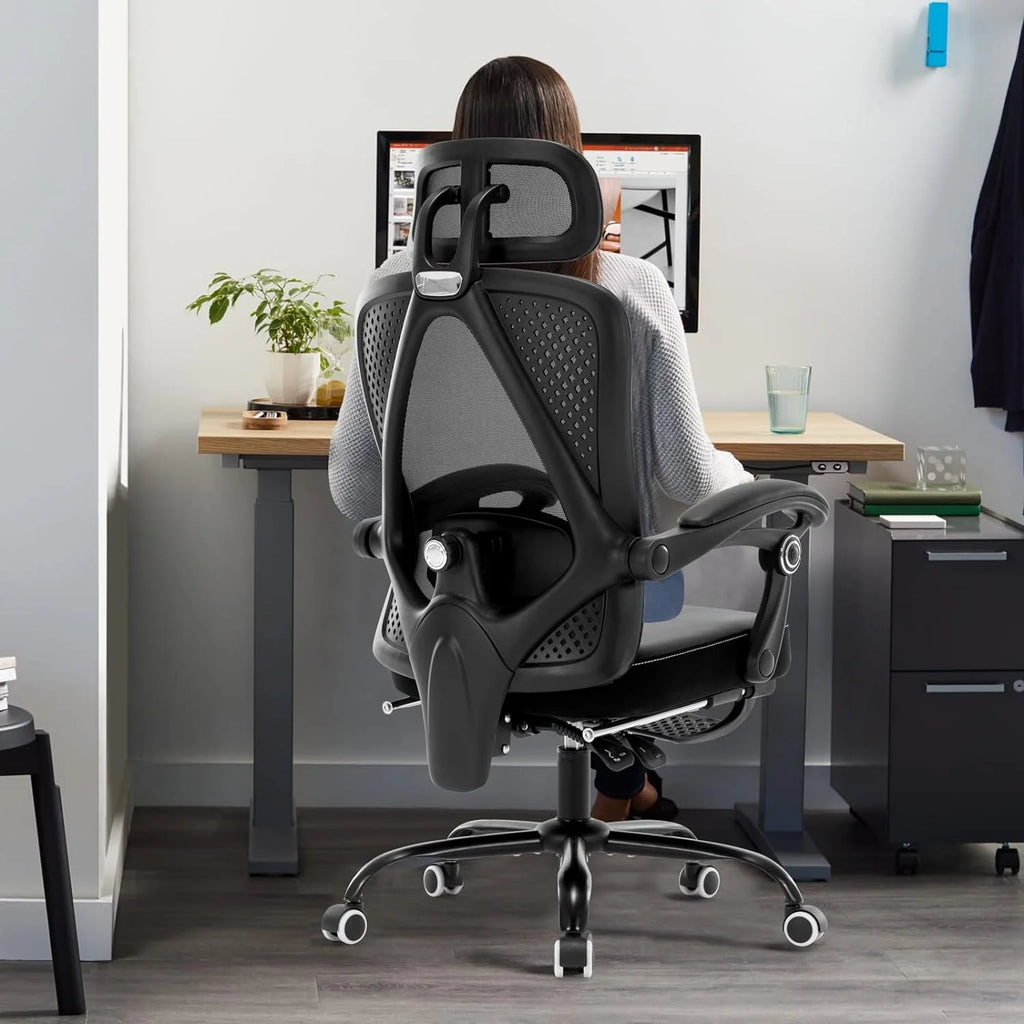 Black Ergonomic High Back Office Chair with Lumbar Support D105373