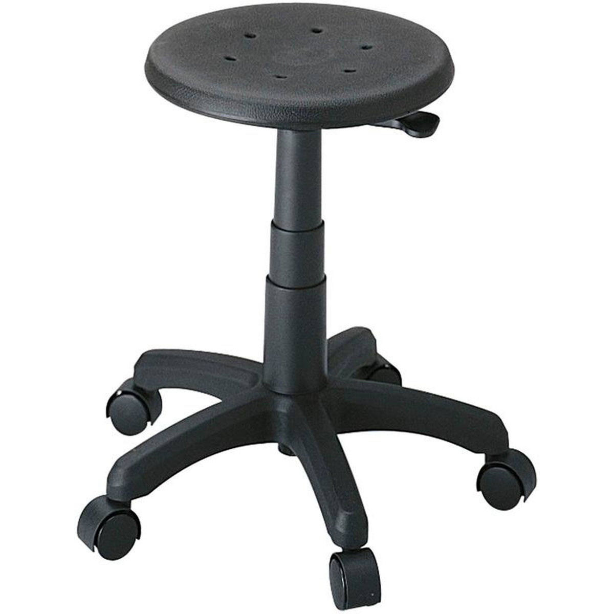Black Backless Office Stool D9276