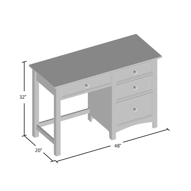 Solid Wood Kids Desk in Cherry Finish R58939