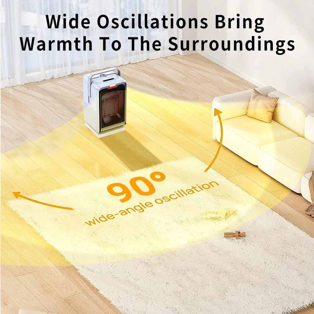 Oscillating Space Heater with Timer Remote Control L102405