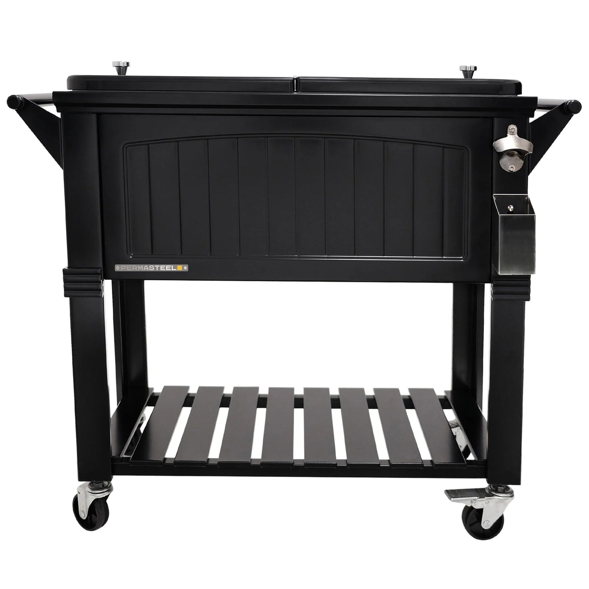80-Qt Steel Patio Cooler on Wheels F948