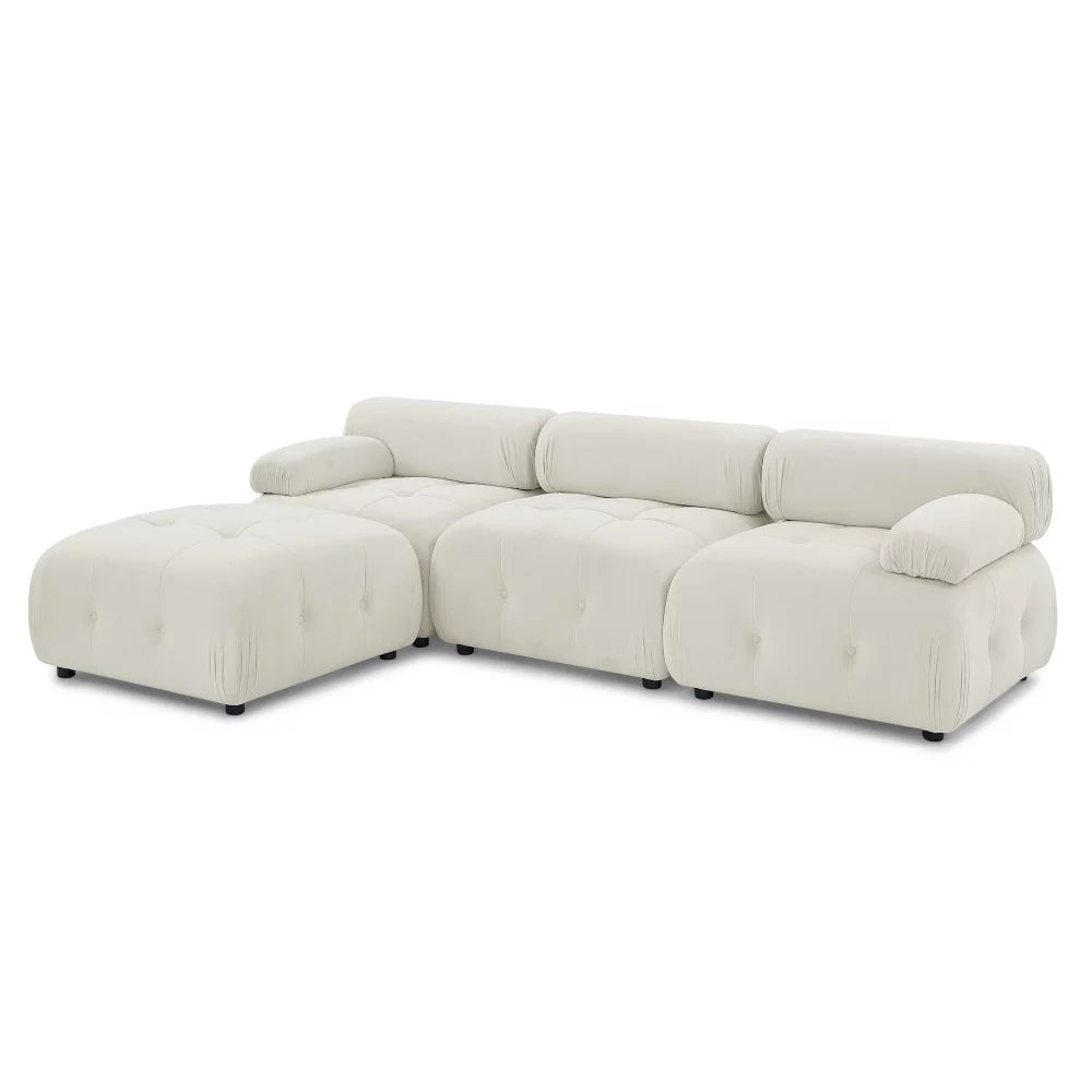 L Shaped Modular Sectional Sofa with Reversible Ottoman P367690
