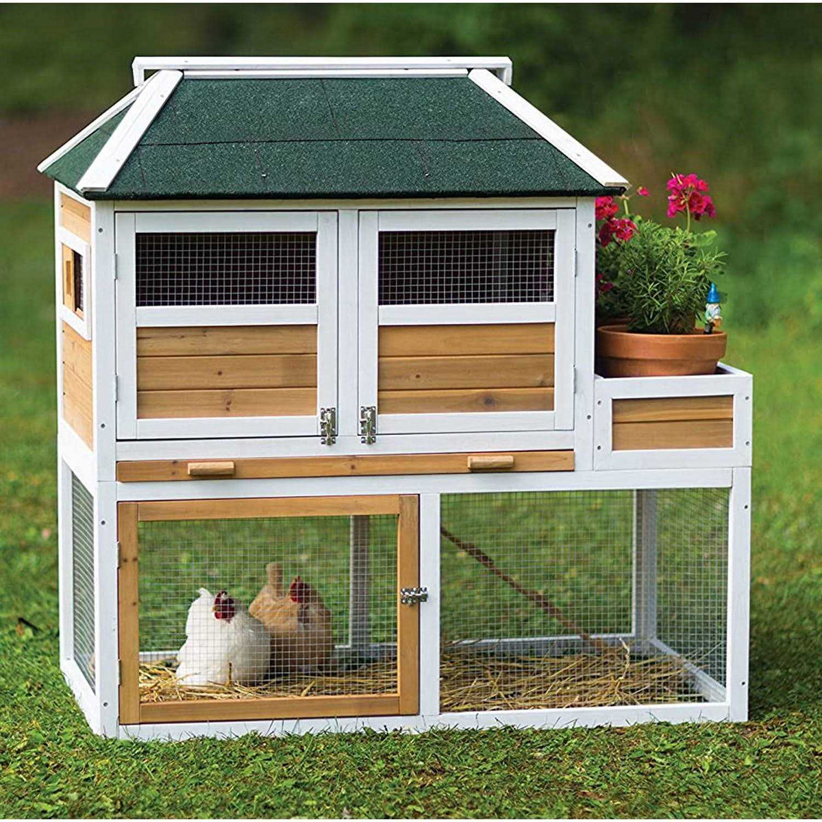 Chicken Coop with Herb Planter K676679