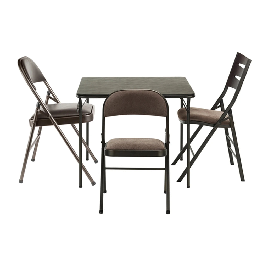 Black Square Metal Folding Dining Card Table S8534