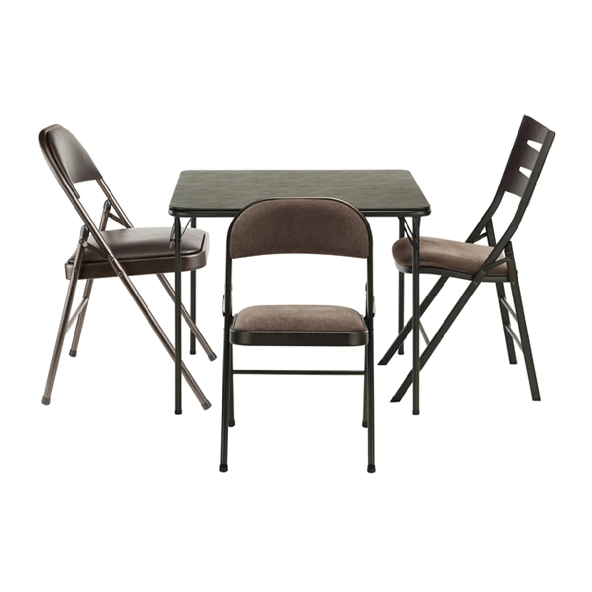 Black Square Metal Folding Dining Card Table S8534