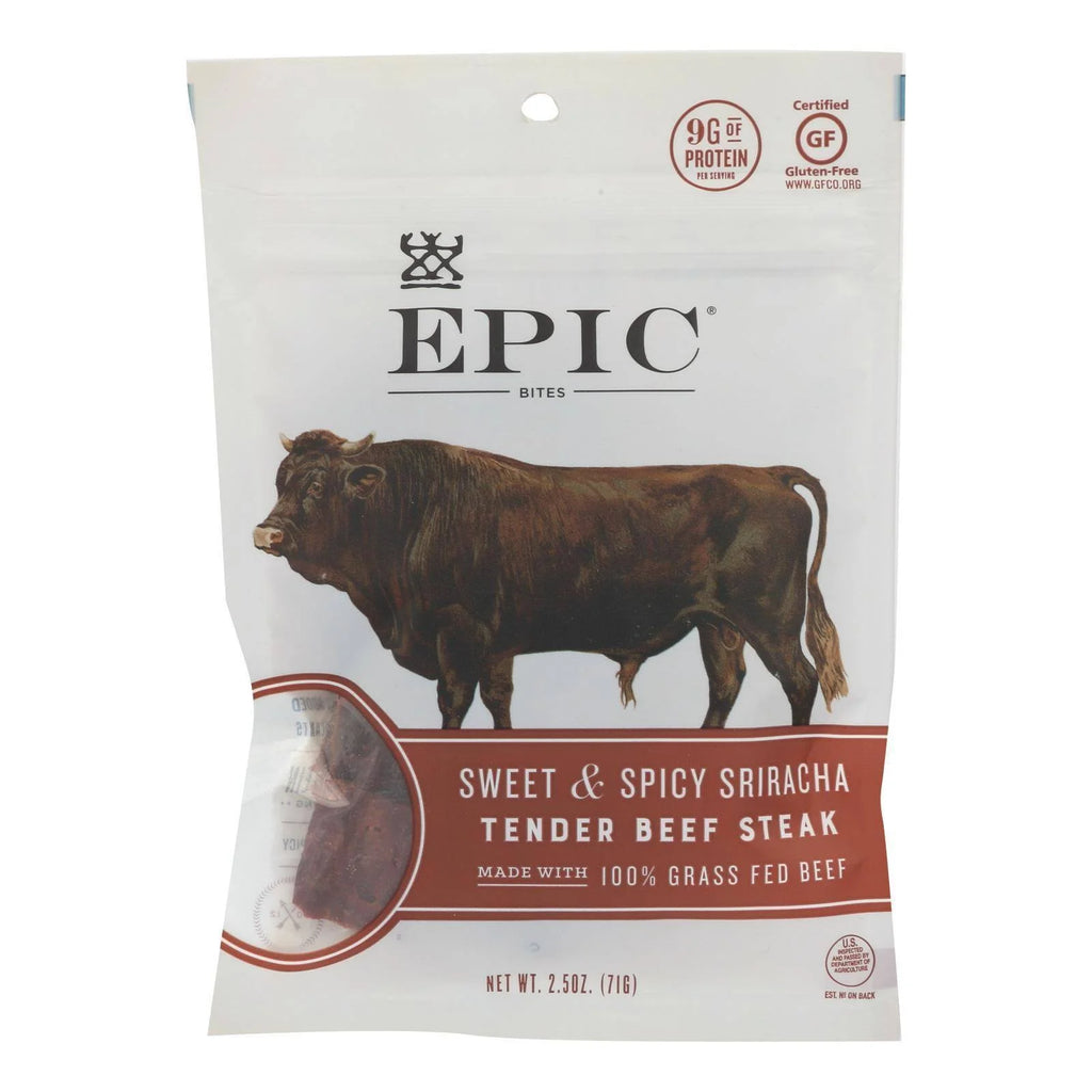 Sweet And Spicy Sriracha Beef Jerky Bites 2.5 Oz V63122