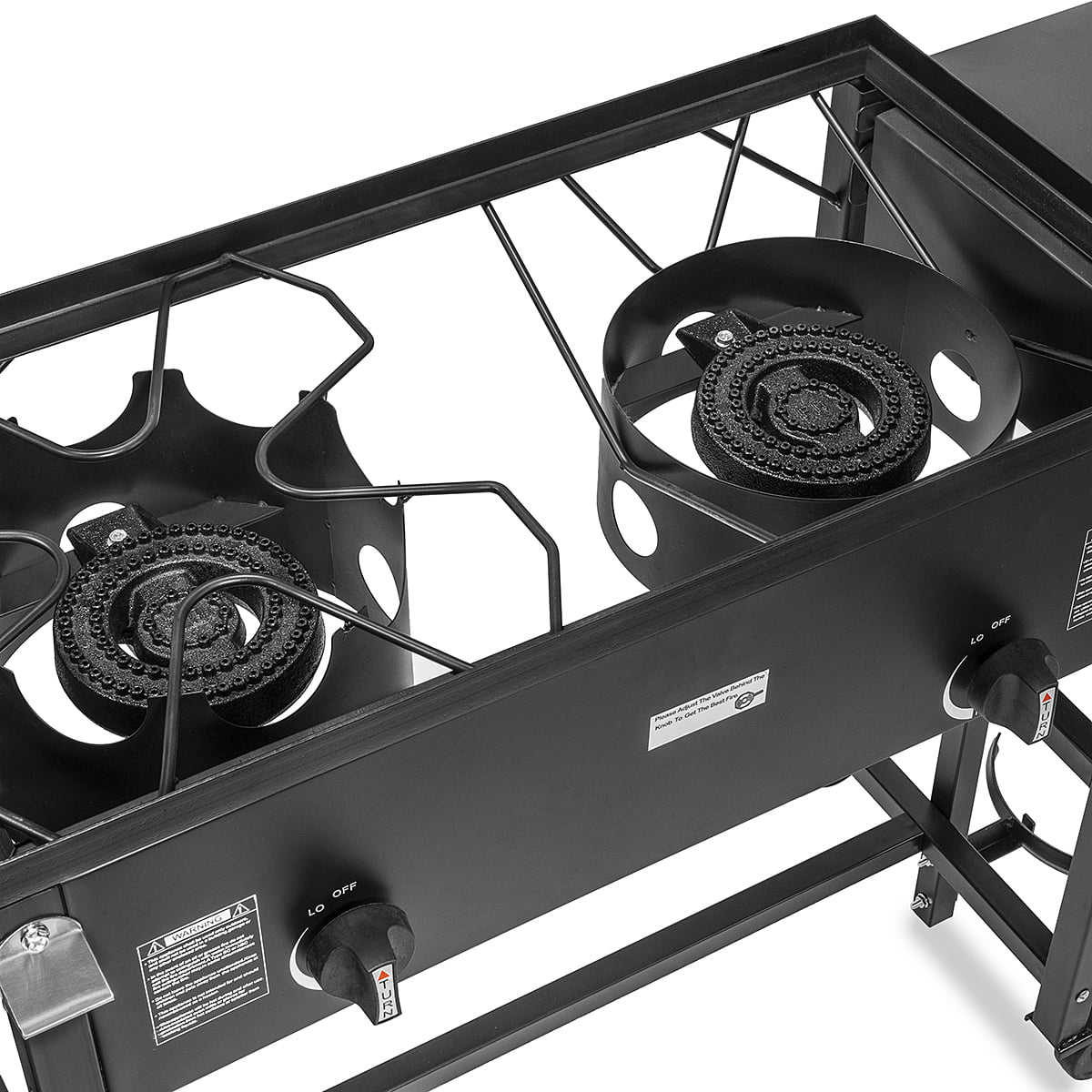 58,000 BTU Propane Double Burner Stove Griddle & Deep Fryer M538