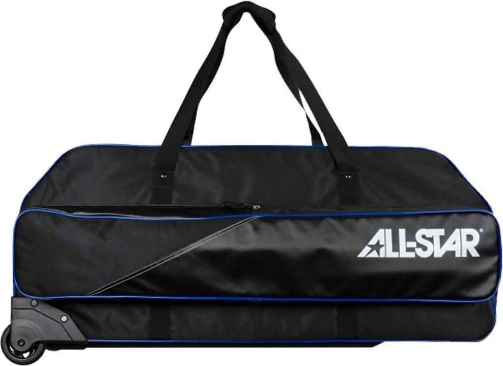 Black/White Rolling Baseball Catchers Equipment Duffle Bag U280