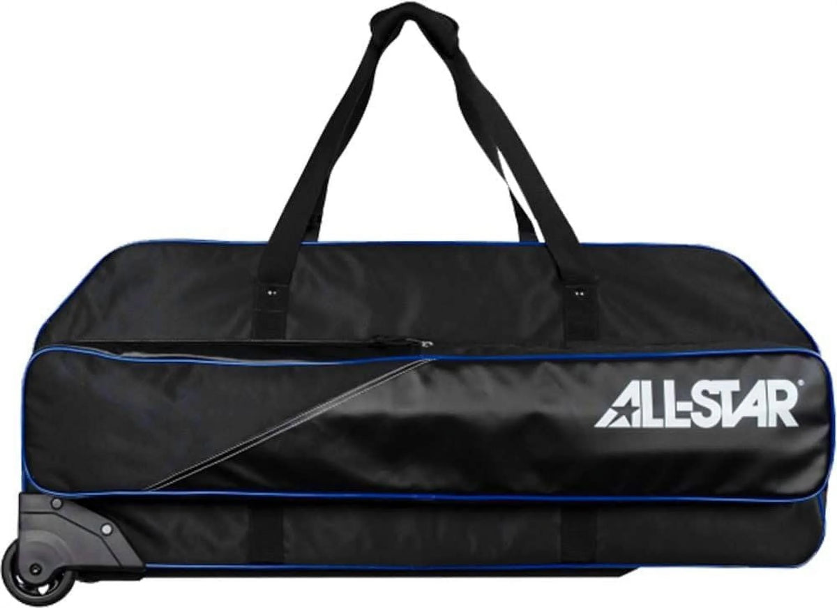 Black/White Rolling Baseball Catchers Equipment Duffle Bag U280