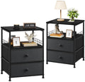 Dark Grey Metal End Table N711