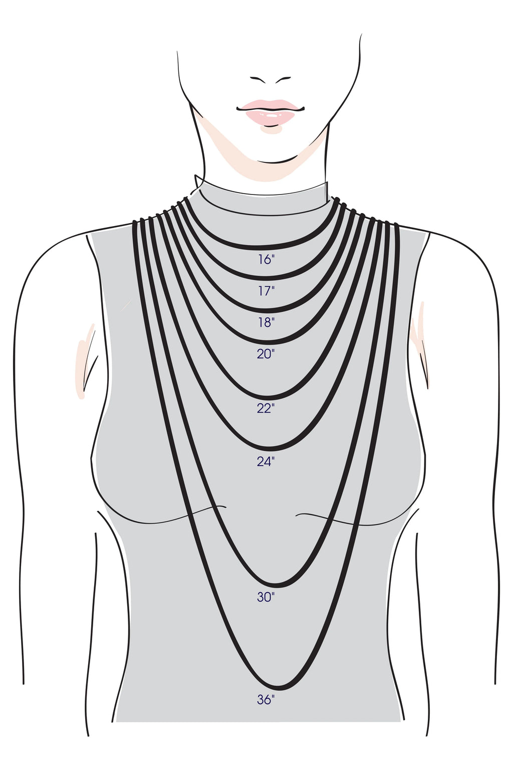 14k White Gold 1.5 mm Rope Chain Necklace 24" F746