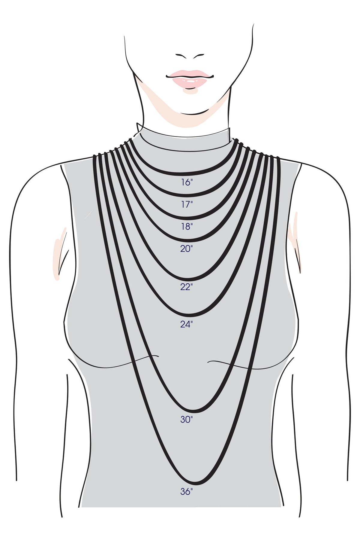 14k White Gold 1.5 mm Rope Chain Necklace 24" F746