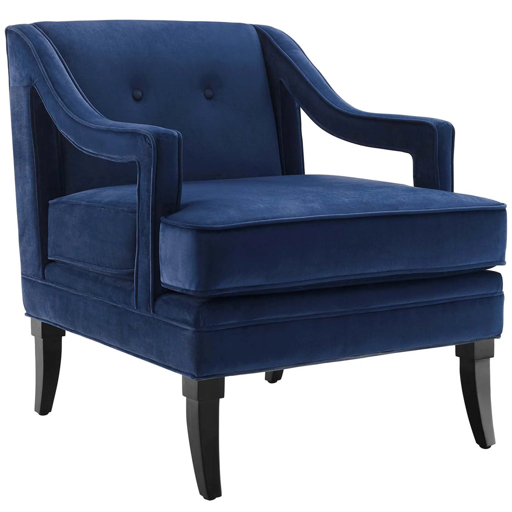 Navy Performance Velvet Set of 2 Living Room Set C82228