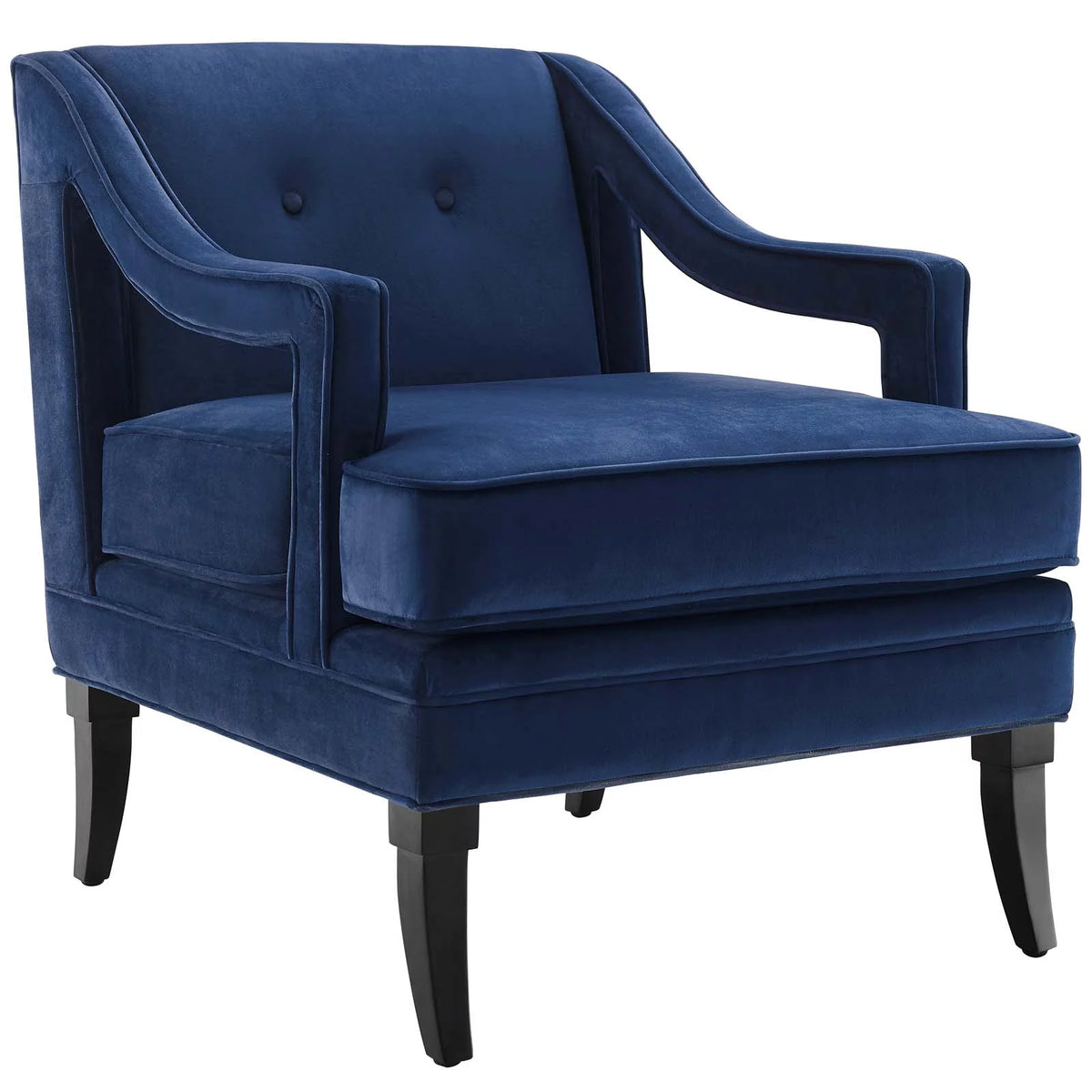 Navy Performance Velvet Set of 2 Living Room Set C82228