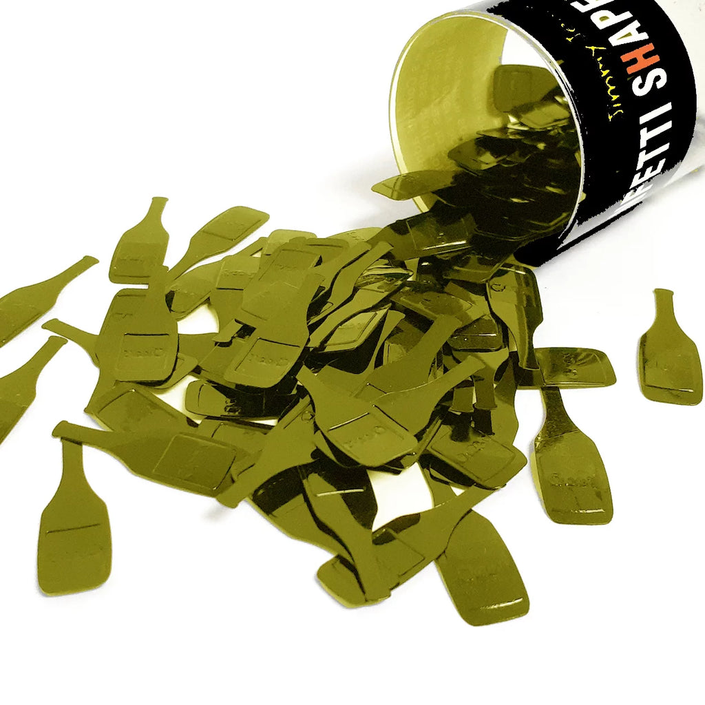 Confetti Champagne Bottle Gold 8 oz U97283