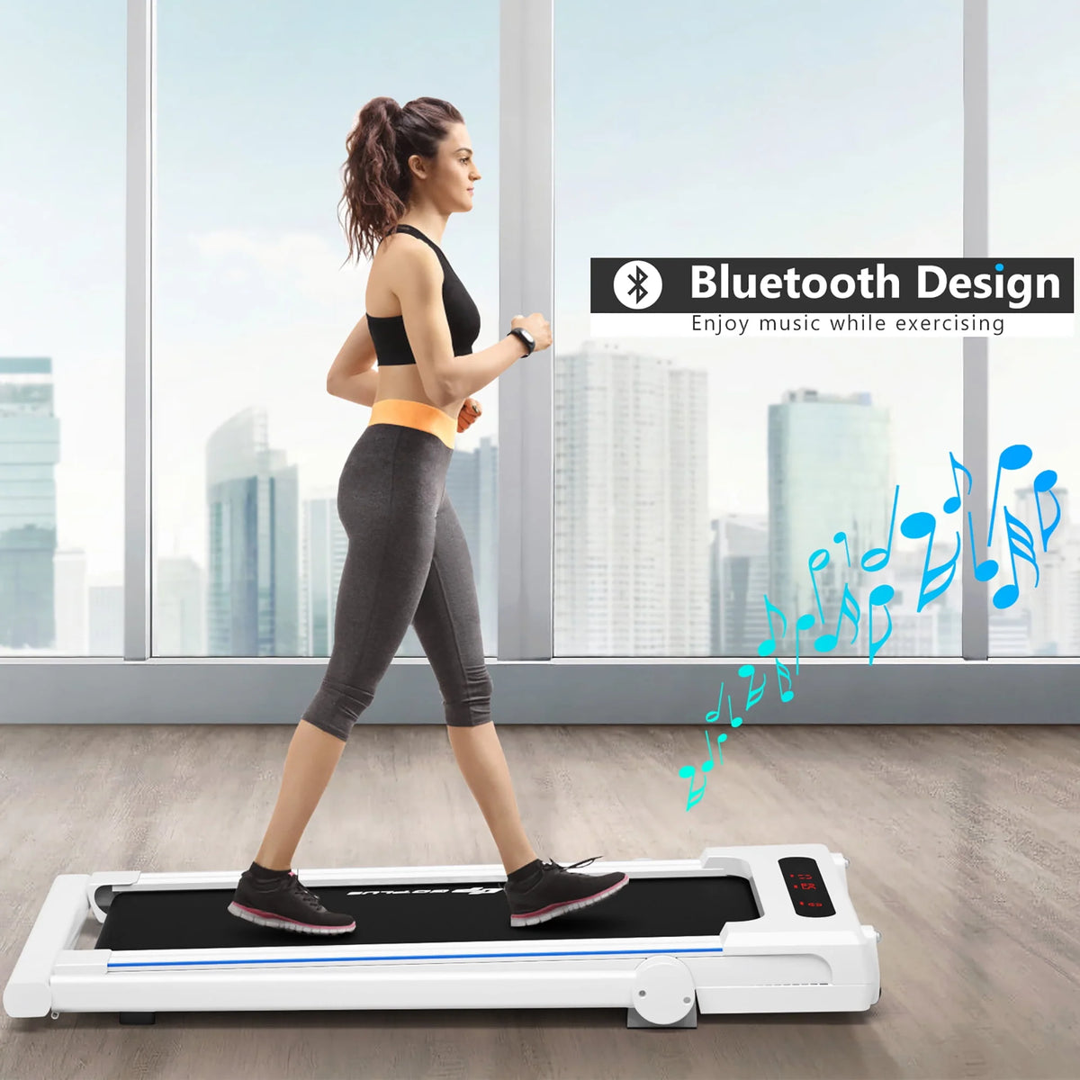 2.25HP 3-in-1 Folding Treadmill White S669159