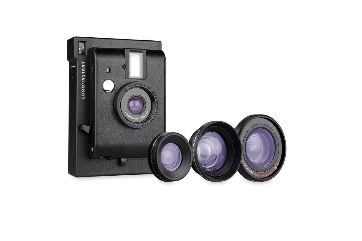 Instant Camera & 3 Lenses Black N7578
