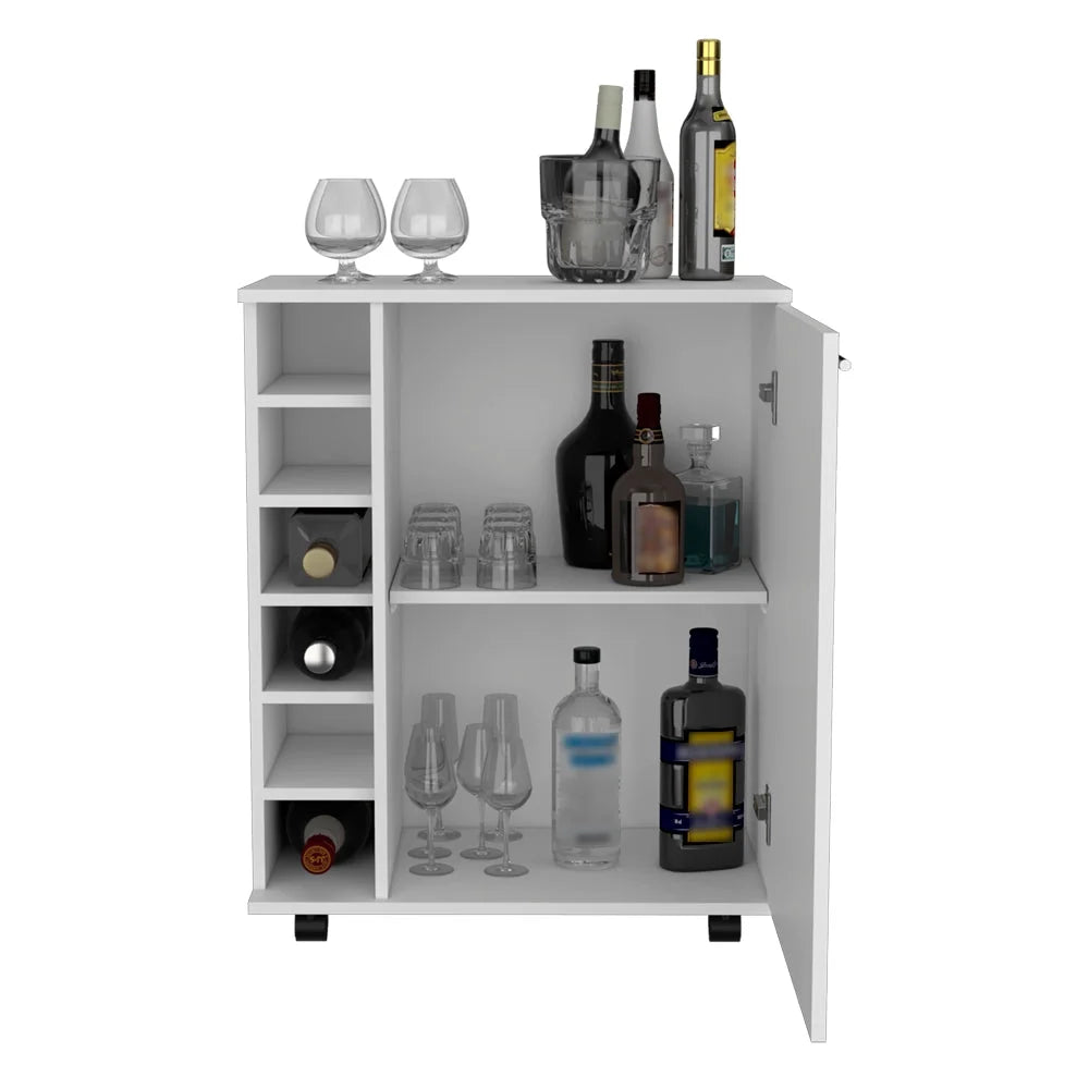 White Bar Cart X97435