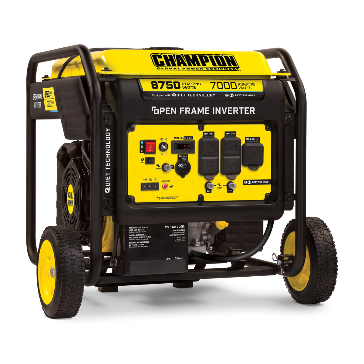 8750-Watt Open Frame Inverter with Electric Start J111051