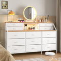 Black Fabric 13 Drawer Dresser S555271