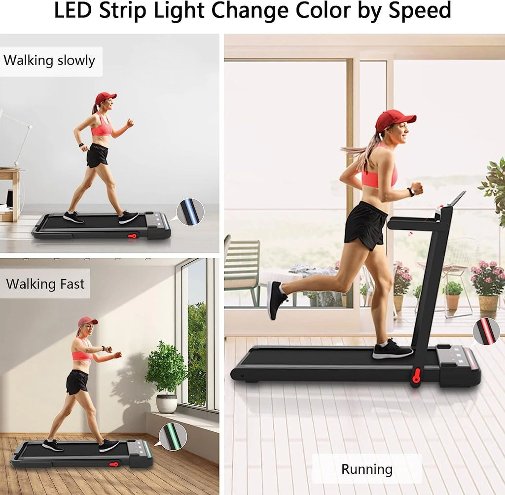 2 in 1 Folding Portable Under Desk Treadmill F623