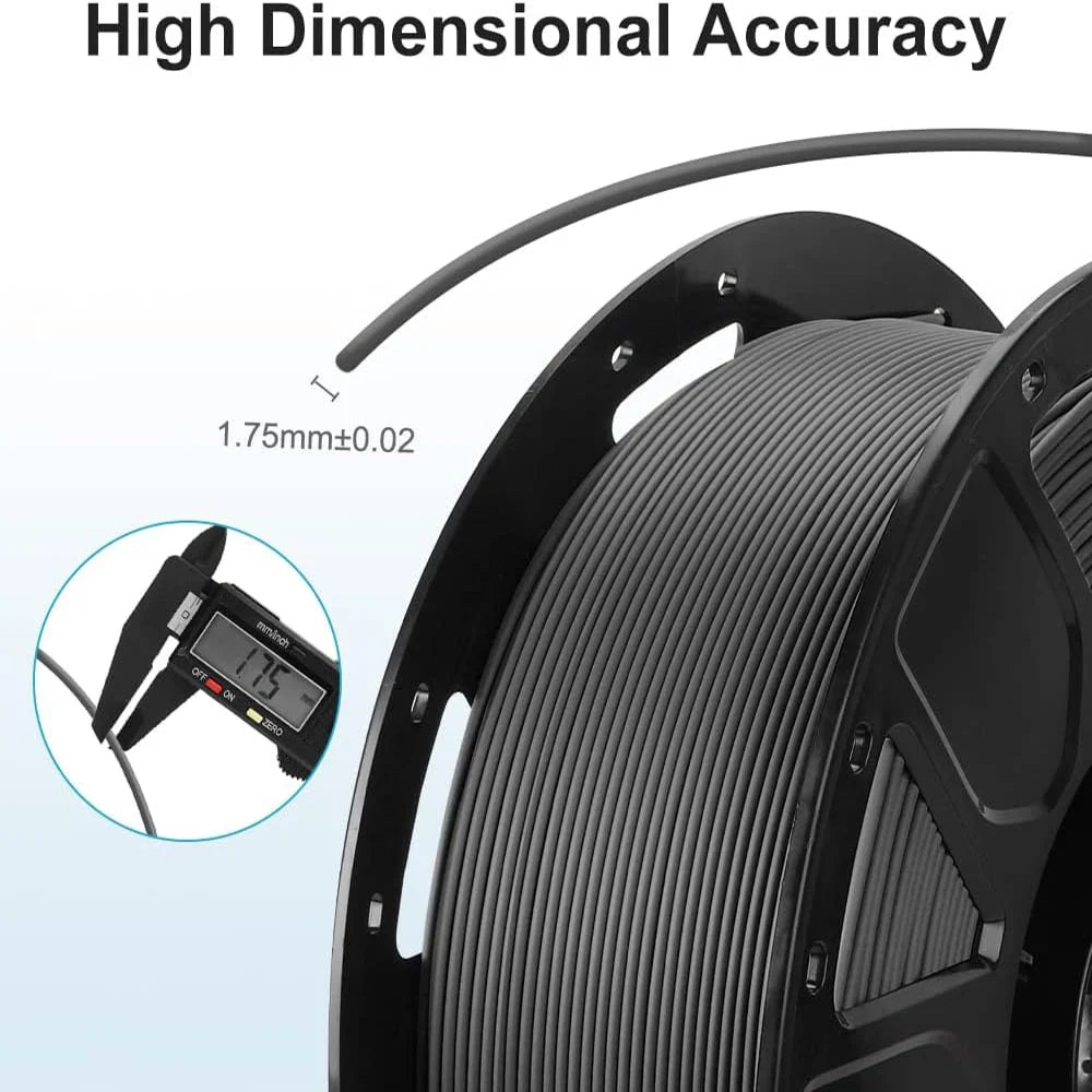 10 Packs 1.75mm PLA 3D Printer Filament Black Z19948