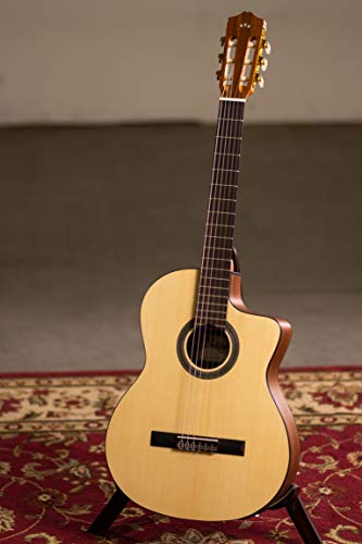 Natural Nylon String Classical Acoustic-Electric Cutaway Guitar Z623321