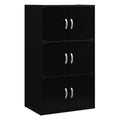 Black 6-Door Storage Cabinet A169