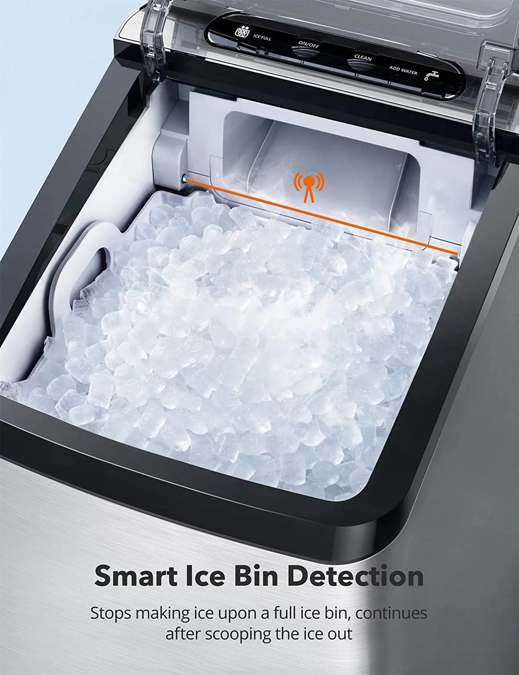 Countertop Stainless Steel Nugget Ice Maker M3924